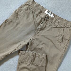 Mountain Khakis Teton Twill Pants Mens 34x30 Slim Fit Stone Gray Cotton Trousers